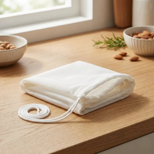 Set of Premium Natural Fabric Filter Bags (Washable & Reusable)